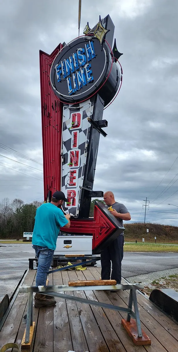 Neon Sign installation