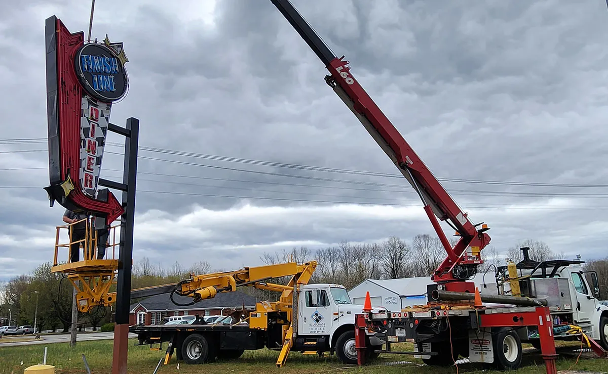 Neon Sign installation