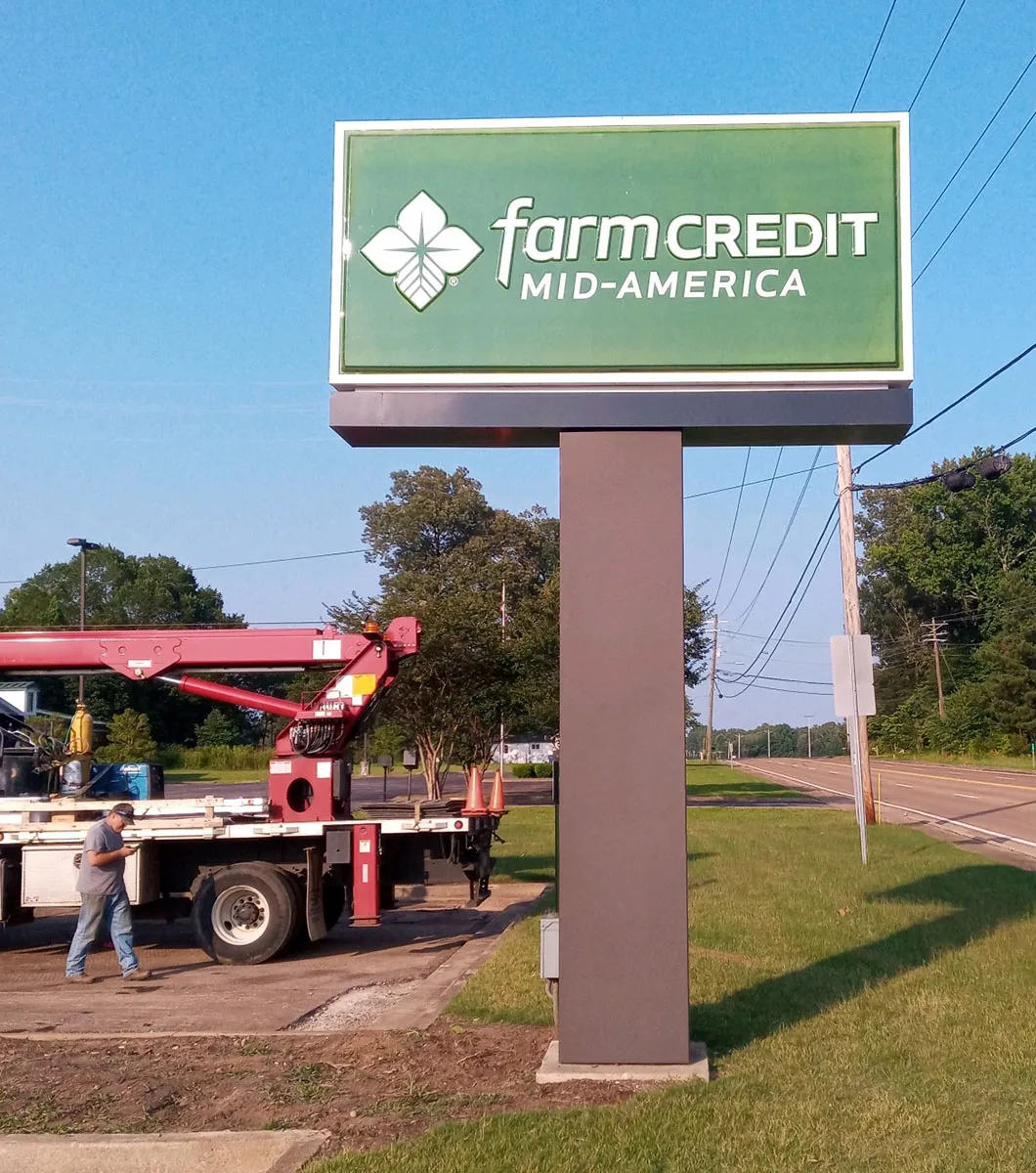 Pylon Tenant Sign Farmcredit
