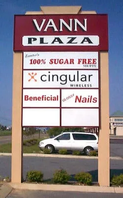 Shopping Center Sign jackson TN